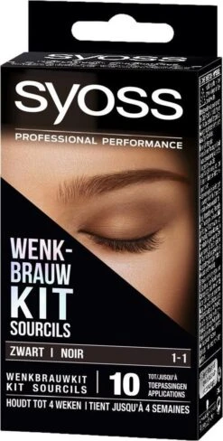 SYOSS Wenkbrauwverf 1-1 Zwart - 1 Stuk -Cosmetische Kortingen Winkel 608x1200 5