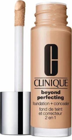 Clinique Beyond Perfecting Foundation + Concealer - 07 Cream Chamois -Cosmetische Kortingen Winkel 619x1200