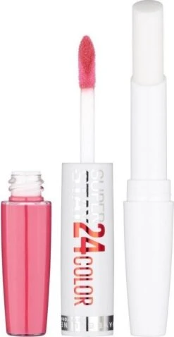 Maybelline SuperStay 24H Lipstick - 140 Roaring Rose -Cosmetische Kortingen Winkel 620x1200 2