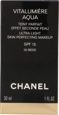 Chanel Vitalumiere Aqua Foundation - 30 Beige - SPF15 - 30 Ml -Cosmetische Kortingen Winkel 622x1200 1