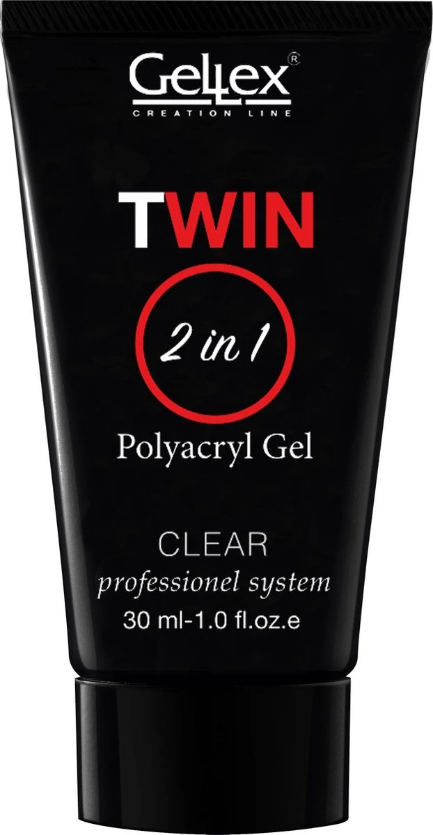 Twin Polyacryl Gel Clear, Polygel 30g. 3 Twin Polyacryl Gel Clear, Polygel 30g.