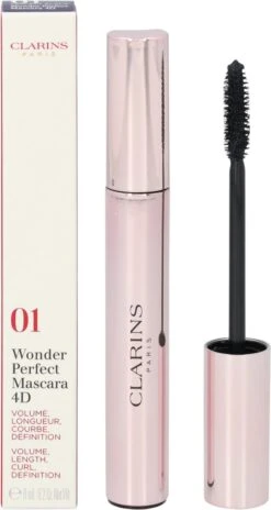 Clarins Wonder Perfect Mascara 4D Mascara - 01 Perfect Black - Zwart -Cosmetische Kortingen Winkel 639x1200 3