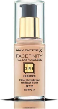 Max Factor Facefinity All Day Flawless 3-in-1 Liquid Foundation - 050 Natural 31 Max Factor Facefinity All Day Flawless 3-in-1 Liquid Foundation - 050 Natural -Cosmetische Kortingen Winkel 641x1200 2