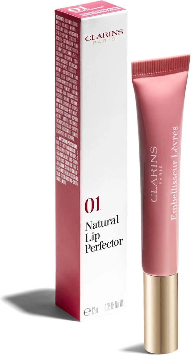 Clarins Instant Light Natural Lip Perfector - 01 Rose Shimmer - Lipgloss - 12 Ml 7 Clarins Instant Light Natural Lip Perfector - 01 Rose Shimmer - Lipgloss - 12 Ml - Afbeelding 5