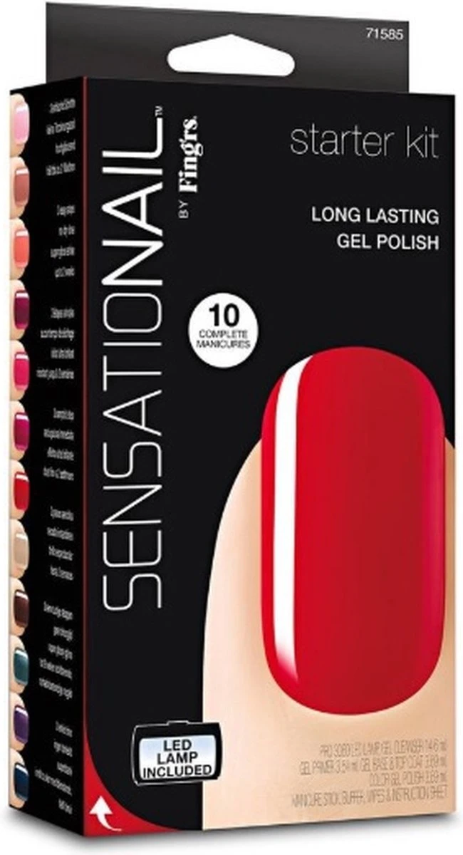 Sensationail Starter Kit - Scarlet Red - Gel Nagellak 7 Sensationail Starter Kit - Scarlet Red - Gel Nagellak - Afbeelding 5