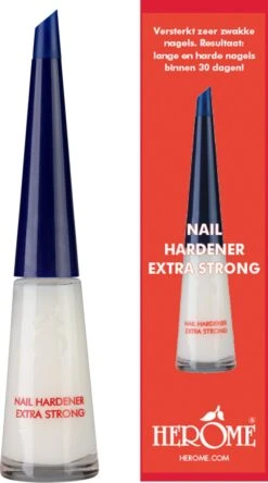Herome Combi-Pack Nagelverharder Extra Sterk En Base Coat - Nagelversterker - Met Voedende Nagelolie - Herstelt Droge, Breekbare Nagels - Verhelpt Zwakke En Gevoelige Nagels (Nail Hardener Extra Strong & Nourishing Nail Oil) - 2*10ml. -Cosmetische Kortingen Winkel 668x1200 3