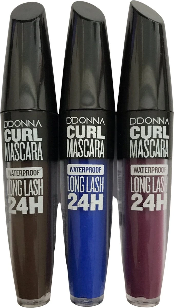 D'Donna - Curl Mascara - Blauw - Waterproof - 1 Flesje Met 8 Gram Inhoud 6 D'Donna - Curl Mascara - Blauw - Waterproof - 1 Flesje Met 8 Gram Inhoud - Afbeelding 4