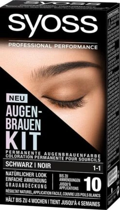 SYOSS Wenkbrauwverf 1-1 Zwart - 1 Stuk -Cosmetische Kortingen Winkel 685x1200 3