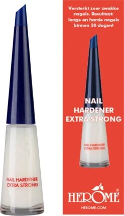 Herome Nagelverharder Extra Sterk En Base Coat - Nail Hardener Extra Strong- Nagelversterker Voor Zwakke En Gevoelige Nagels - TFS Hars- En Tolueenvrij - 10ml -Cosmetische Kortingen Winkel 693x1200 1