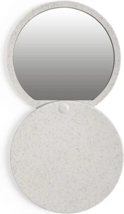 Merkloos Make-up Spiegel - Zakspiegel - Reisspiegel - Rond - Compact - Uitschuifbaar - Dames - 7 Cm - Tarwestro - ABS - Naturel -Cosmetische Kortingen Winkel 698x1200 6