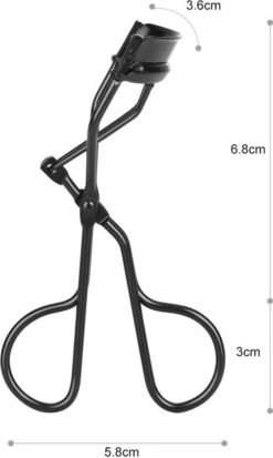 Merkloos Allsa - Wimperkruller Mat Zwart - Inclusief 4 Siliconen Pads - Wimperlifting - RVS -Cosmetische Kortingen Winkel 718x1200 4