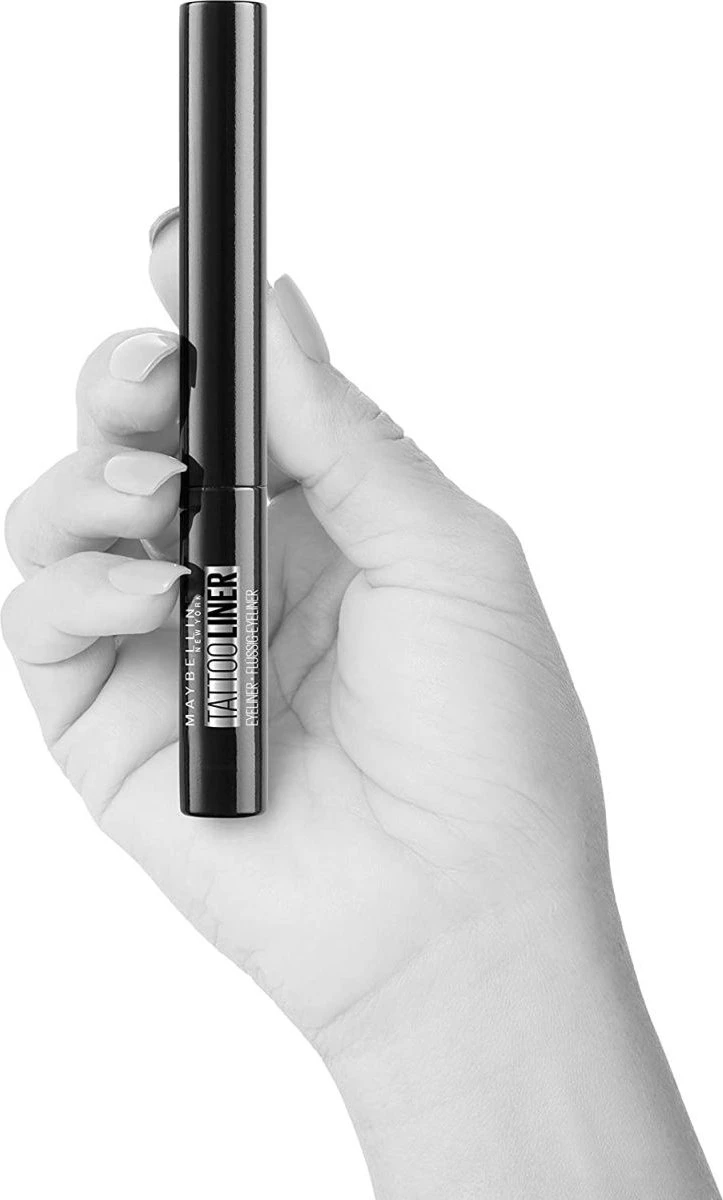 Maybelline New York Tattoo Studio Tattoo Liner - Liquid Ink - 710 Inked Black – Zwart - Ultra Langhoudende Liquid Eyeliner 16 Maybelline New York Tattoo Studio Tattoo Liner - Liquid Ink - 710 Inked Black – Zwart - Ultra Langhoudende Liquid Eyeliner - Afbeelding 14