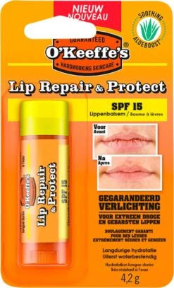 O'Keeffe's - Liprepair & Protect - SPF15 - 4,2 Gram -Cosmetische Kortingen Winkel 729x1200