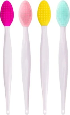 Merkloos Lip Scrub Borstel Set 4-delig - Mee Eters Verwijderen – Gezichtsreiniger – Gezichtsborstel Blackhead Remover -Cosmetische Kortingen Winkel 736x1200 2