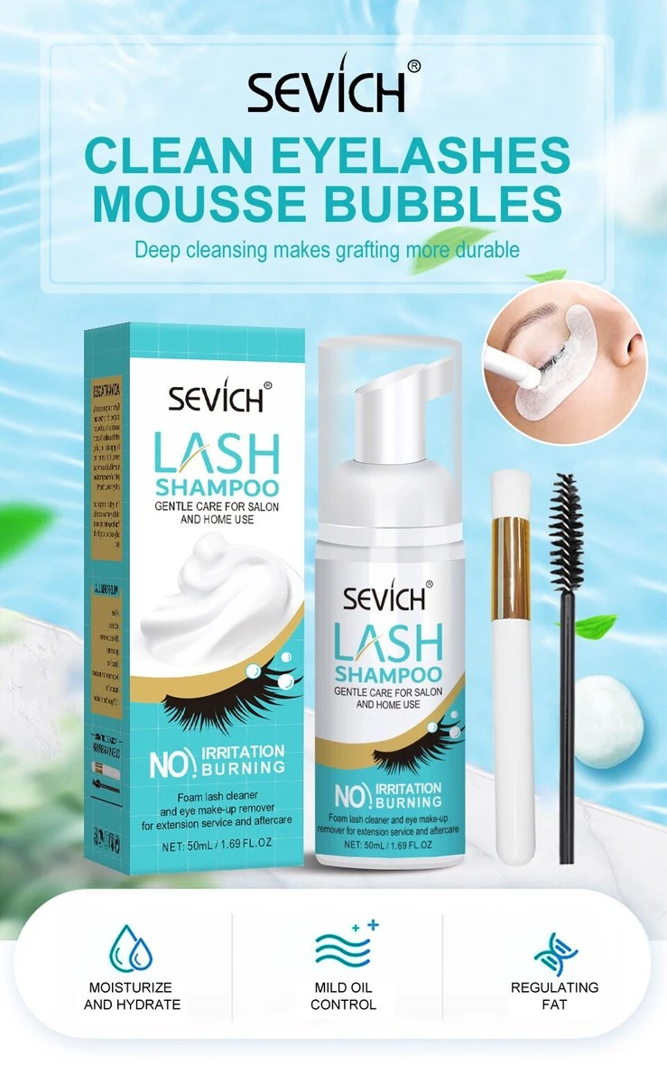 Sevich Wimper Extensions Cleanser - Wimpershampoo - Lash Foam Shampoo - Lash Cleanser - Wimper-shampoo - Assortiment 'Het Gemak' 3 Sevich Wimper Extensions Cleanser - Wimpershampoo - Lash Foam Shampoo - Lash Cleanser - Wimper-shampoo - Assortiment 'Het Gemak'