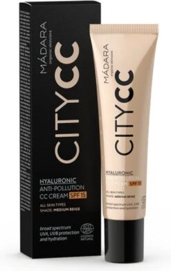 MÁDARA Anti-Pollution CC Cream SPF15 Medium Beige 40ml - Hyaluronzuur -UVA/UVB -Cosmetische Kortingen Winkel 757x1200 1