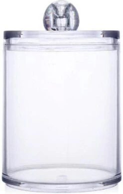 Without Lemon - Wattenstaafjes En Wattenschijfjes Houder - Dubbel Transparant Opberghouder - Opbergdoosje - Makeup Organizer - Zonder Zijopening - Met Deksel - Stapelbaar -Cosmetische Kortingen Winkel 760x1200 7