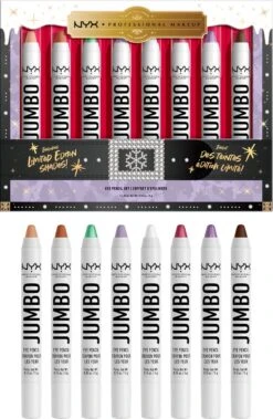 NYX Professional Makeup - Holidays 2022 Mrs Claus - Jumbo Eye Vault - 8 Jumbo Eye Pencils -Cosmetische Kortingen Winkel 783x1200 2
