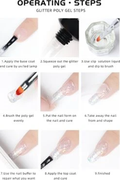 Elvi Polygel Nagels Kit - 6x15 Perfecte Polygel Kleuren Voor De Feestdagen- Nagelverlenging - Polyacryl UV Nagellak-Quick Extension Set- Polygel Color Changing Red-Pink-Polygel Starterspakket- UV Base & Top Coat-Slip Solution-100 Nagel Tips- -Cosmetische Kortingen Winkel 802x1200 8