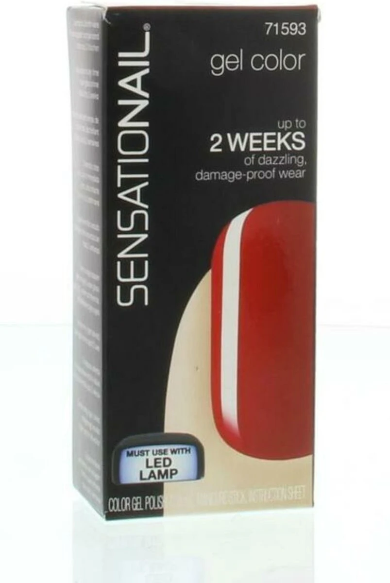 SensatioNail Gel Polish Scarlet Red - Gel Nagellak - Rood 10 SensatioNail Gel Polish Scarlet Red - Gel Nagellak - Rood - Afbeelding 8