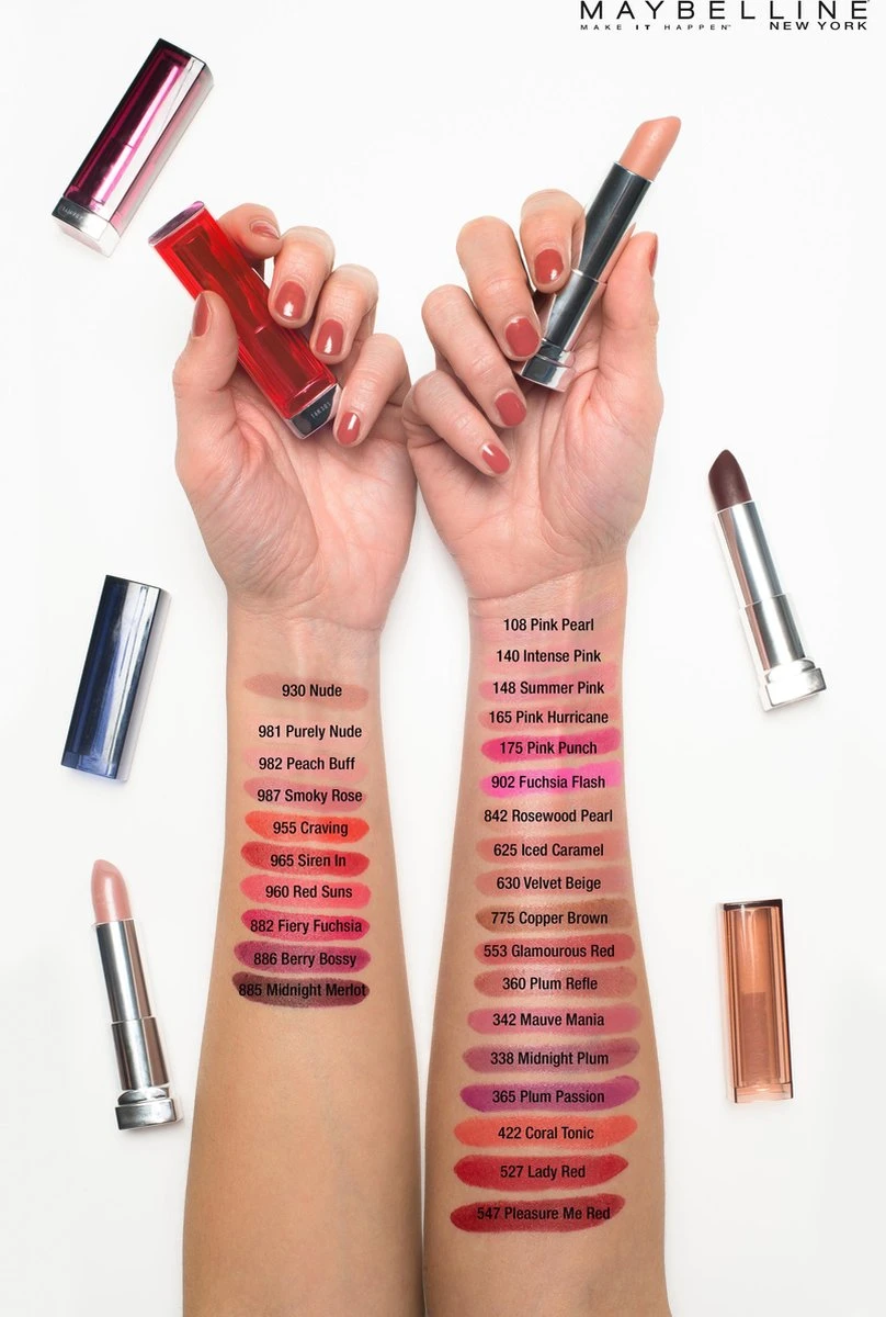 Maybelline Color Sensational - 140 Intense Pink - Roze - Lippenstift 6 Maybelline Color Sensational - 140 Intense Pink - Roze - Lippenstift - Afbeelding 4