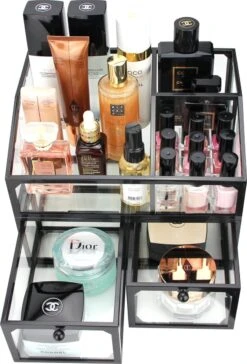 Make-up Organizer Yentl| Beauty Box | Cosmetica Organizer | Opbergdoos | Make Up Organizer | Beautybox | Vitrine Boxje | Glazen Box |Makeup Organizer |Beauty Organizer | Makeupbox | Storage Box |Make-uporganizer | Parfumbox | Parfumorganizer |Opmaken -Cosmetische Kortingen Winkel 815x1200 4