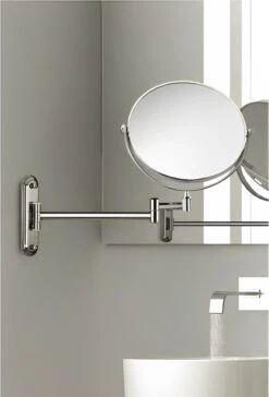 Vitra Make Up Spiegel - 2X Vergroting - Wandspiegel Rond - Scheerspiegel Wandmodel - Badkamer - Roestvrij - Chroom - Draadloos -Cosmetische Kortingen Winkel 815x1200 5