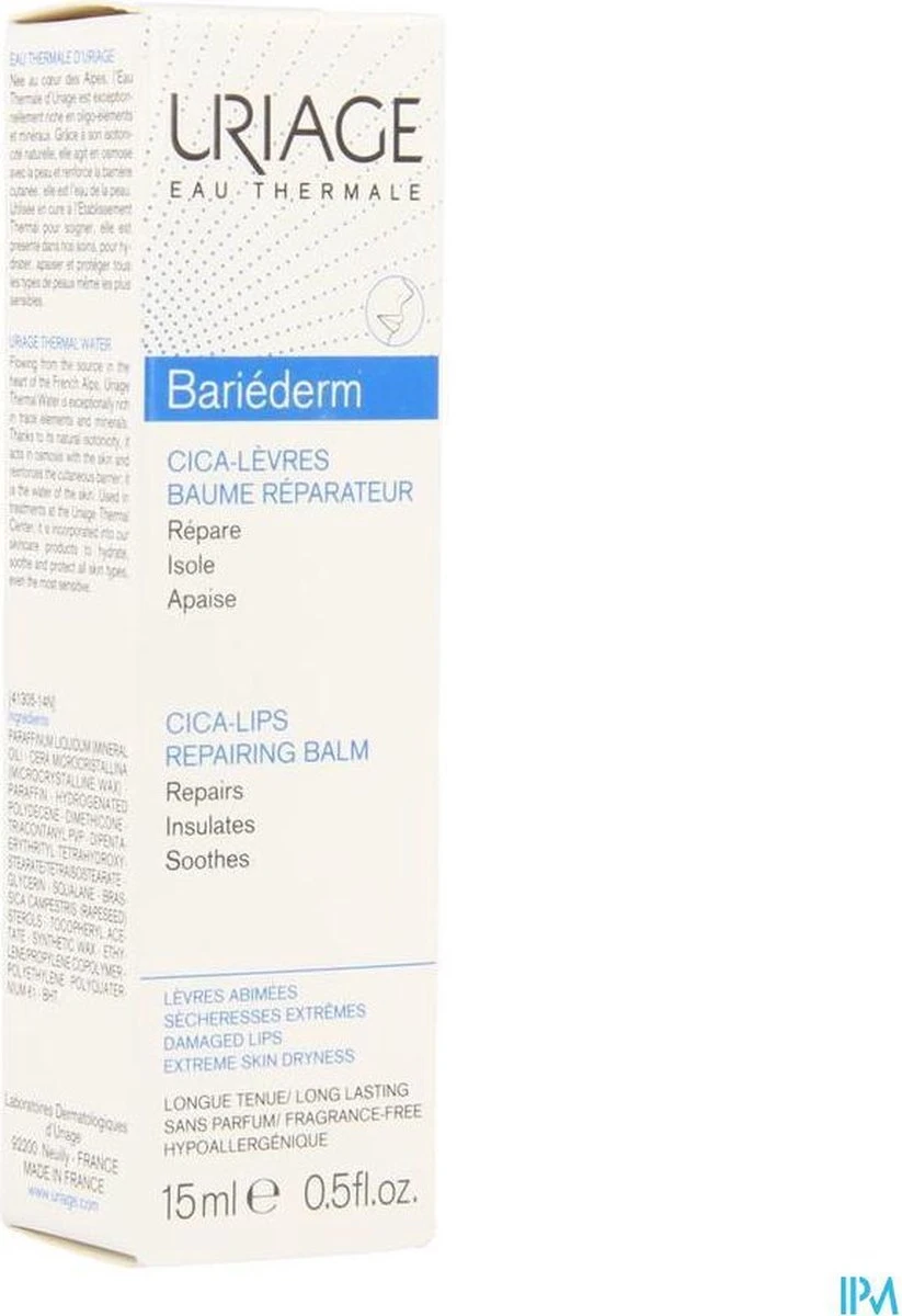Uriage Lippenbalsem Bariéderm Cica-Levres Baume Reprateur 6 Uriage Lippenbalsem Bariéderm Cica-Levres Baume Reprateur - Afbeelding 4