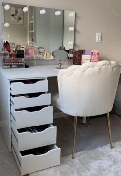 Jumanah® Collections "Sorted" Large Foundation Tray - Make Up Organizer - Ladeverdeler - Lade Organizer - Transparant - Acryl - Kunststof - Ikea Alex 5 Ladeblok -Cosmetische Kortingen Winkel 825x1200 9