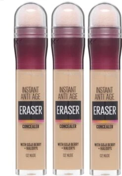 Maybelline Eraser Eye Concealer - Nude - 3 Stuks Voordeelverpakking -Cosmetische Kortingen Winkel 830x1200