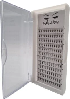 Lashes & More - Nepwimpers - 10D 11mm 0.05 D Krul - Pre-Made Volume Fans – Russian Volume – Pre-Made Fans- Wimperextensions – Wimper Extensions - Verkrijgbaar In Lengte 9mm Tot 15mm