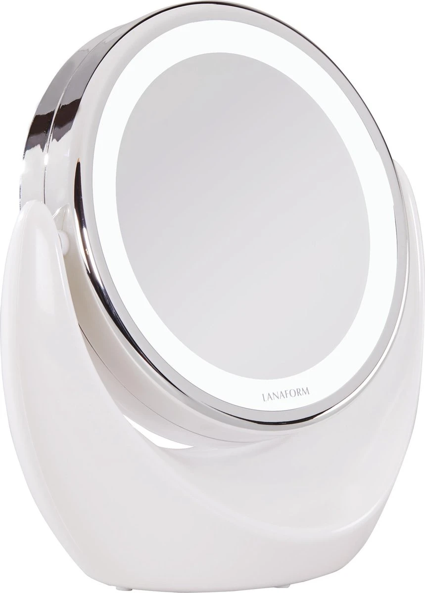 Lanaform X10 Spiegel Met Ringverlichting - Make-upspiegel - Ø11cm 5 Lanaform X10 Spiegel Met Ringverlichting - Make-upspiegel - Ø11cm - Afbeelding 3