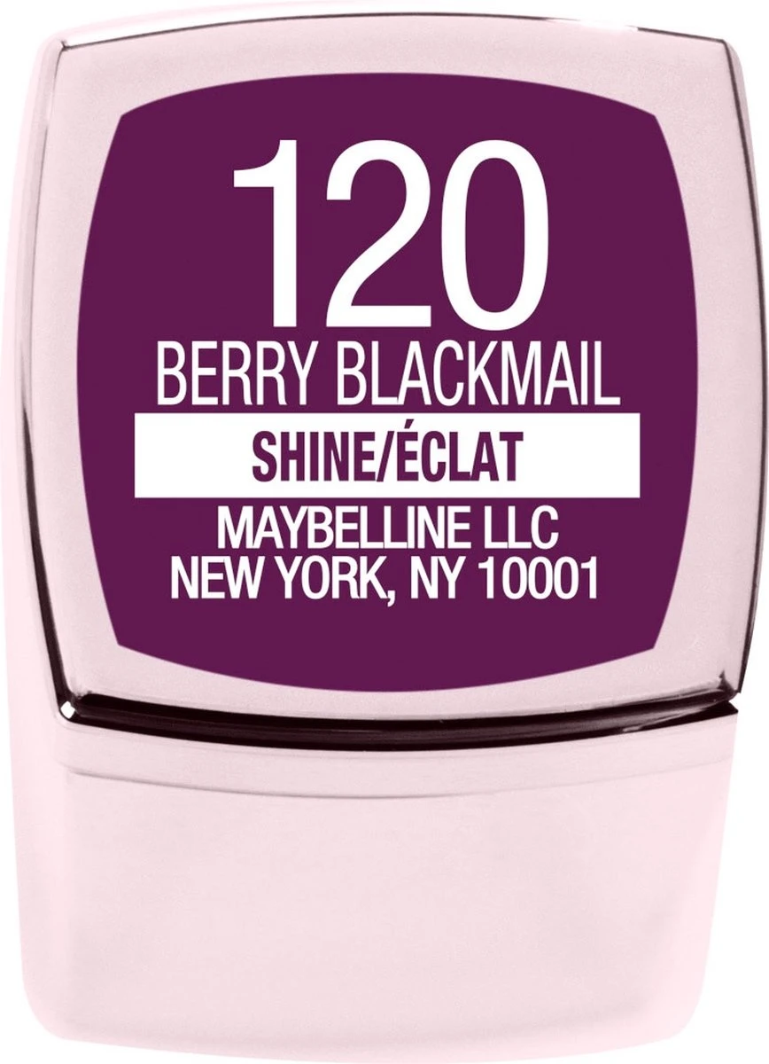 Maybelline Color Sensational Shine Compulsion Lippenstift - 120 Berry Blackmail 6 Maybelline Color Sensational Shine Compulsion Lippenstift - 120 Berry Blackmail - Afbeelding 4