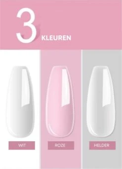 Acrylnagels Set | Nail Art | Liquid MMA Free | Wit, Roze & Transparant -Cosmetische Kortingen Winkel 868x1200 5