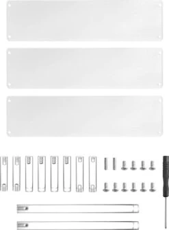 QWORK 3-laags Acryl Displaystandaard, Transparant Acryl Display Riser Plank Voor Figuren, Sieraden, Cupcake, Lippenstift, Nagellak, Kruiden, 30x21x15cm -Cosmetische Kortingen Winkel 885x1200 5