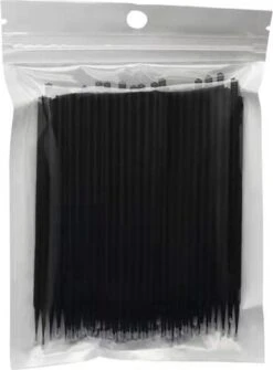 Lashes & More - 100 Stuks Wegwerp Microbrushes - Zwart - Wimpers Uitbreiding - Individuele Lash Verwijderen - Wattenstaafje - Micro Borstel Voor Wimper Extensions Tool- Microbrush -Cosmetische Kortingen Winkel 886x1200 4