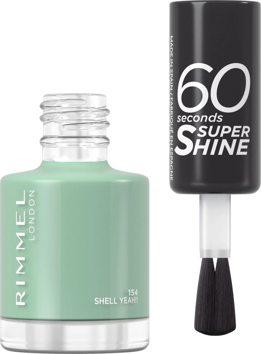 Rimmel London 60 Seconds SuperShine Nagellak - 154 Shell Yeah! 4 Rimmel London 60 Seconds SuperShine Nagellak - 154 Shell Yeah! - Afbeelding 2