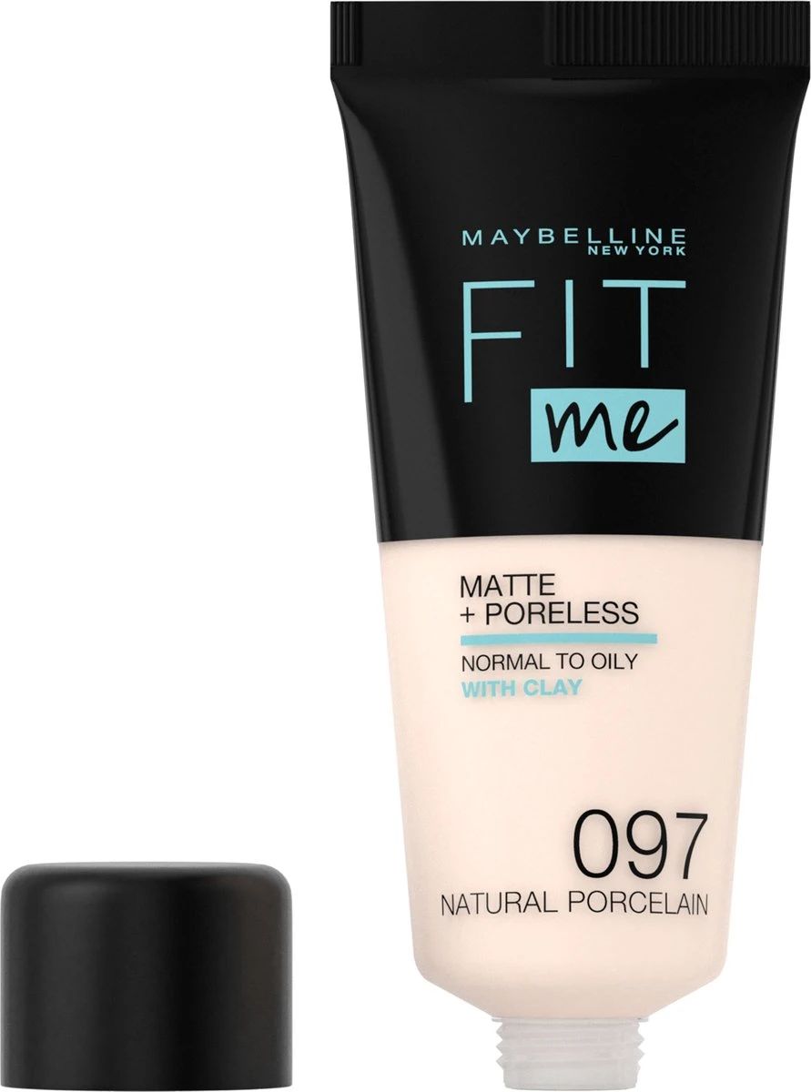 Maybelline New York - Fit Me Matte + Poreless Foundation - 097 Natural - 30 Ml 11 Maybelline New York - Fit Me Matte + Poreless Foundation - 097 Natural - 30 Ml - Afbeelding 9