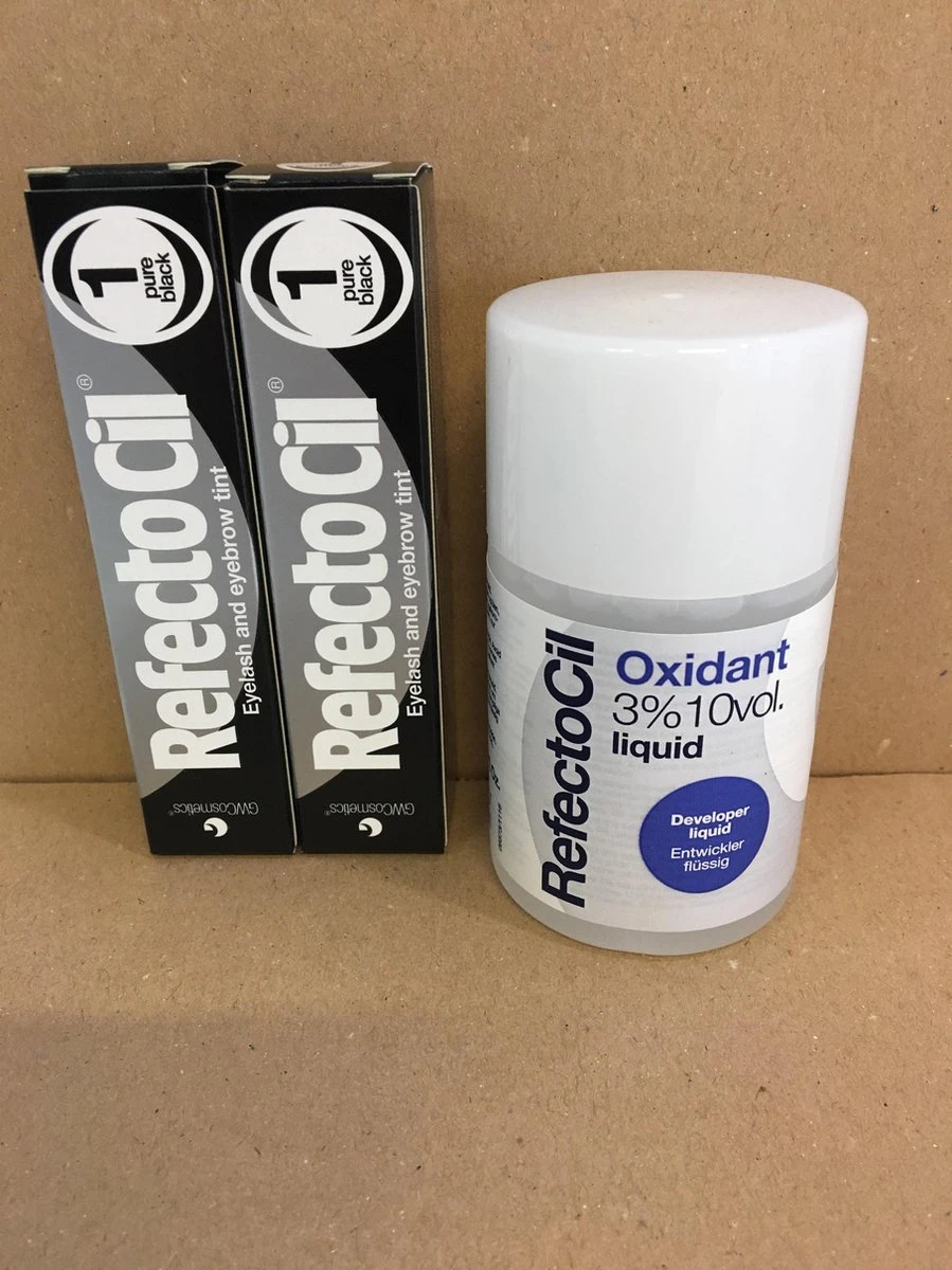 RefectoCil 2 Stuks Nr.1 Zwart + 100ml Oxidant 3 RefectoCil 2 Stuks Nr.1 Zwart + 100ml Oxidant