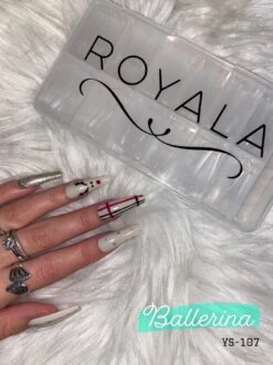 Royala 107 - Ballerina Coffin Binnen En Buiten Full Frosted - Full Cover - Nageltips - Nepnagels - Plaknagels - In Assortimentsbox - 120 Stuks 12 Maten - Voor Gellak Acrylnagellak En PolyGel Nagels - Royala Frosted Tips Line -Cosmetische Kortingen Winkel 899x1200 26