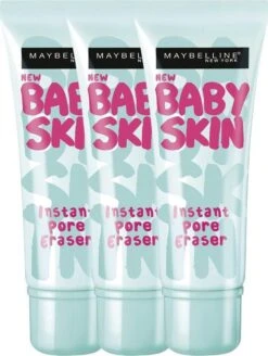 Maybelline Babyskin Pore Eraser Primer - Transparant - 3 Stuks - Voordeelverpakking -Cosmetische Kortingen Winkel 905x1200