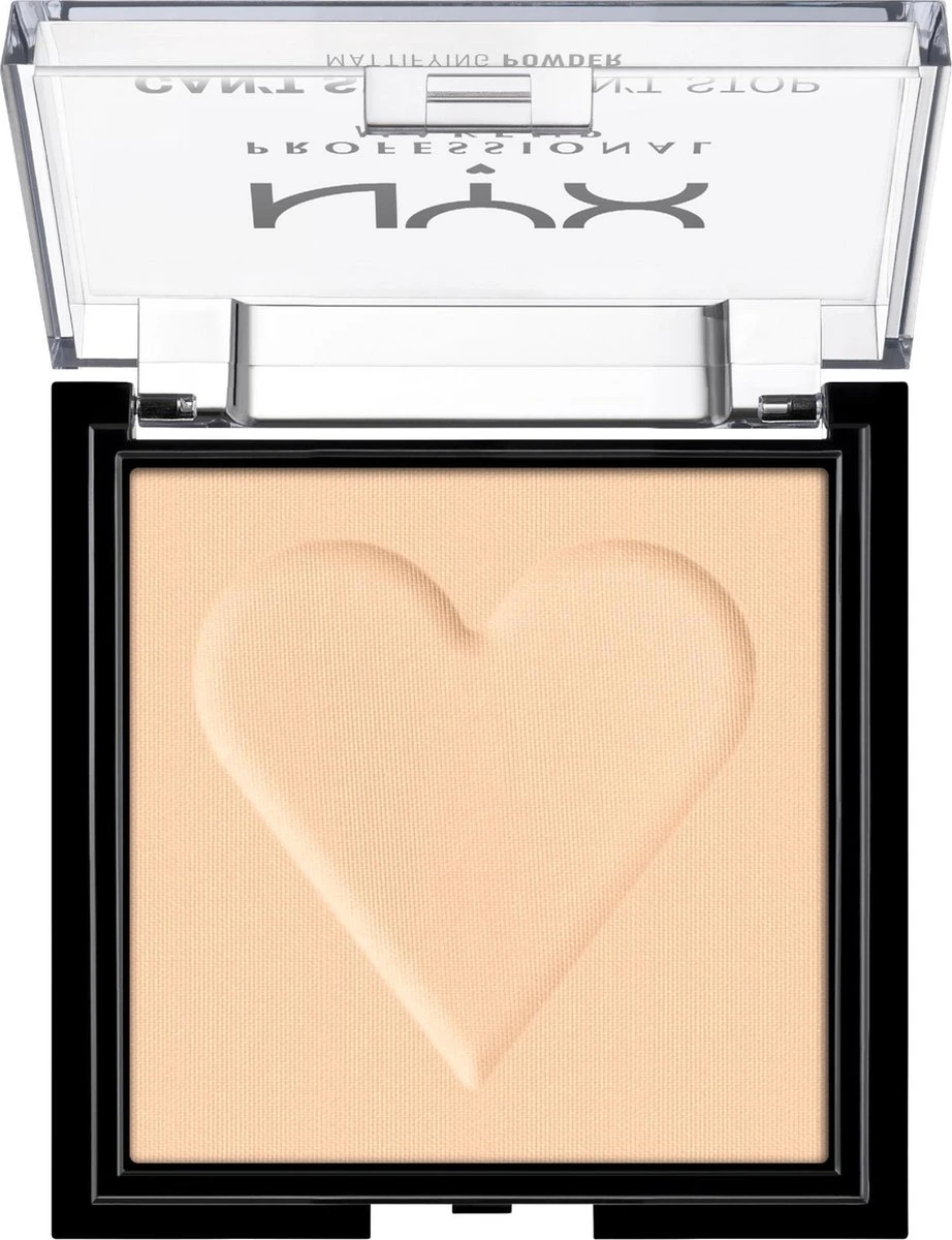 NYX Professional Makeup Can't Stop Won't Stop Mattifying Gezichtspoeder - Light 5 NYX Professional Makeup Can't Stop Won't Stop Mattifying Gezichtspoeder - Light - Afbeelding 3