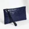 Handtas Mini - Make-up Tasje - Donkerblauw - Rechthoekig - Krokodillen Print -Cosmetische Kortingen Winkel 931x1200 8