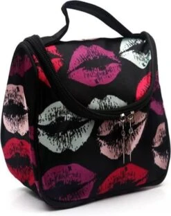 Merkloos Make Up Tasje Met Spiegel - Kiss