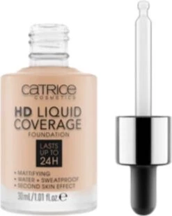 Catrice - Liquid Make-Up HD Liquid Coverage (Foundation) 30 Ml 030 Sand Beige - -Cosmetische Kortingen Winkel 953x1200 1