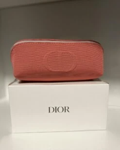 DIOR COSMETIC/MAKEUP BEAUTY LOGO BAG/CASE POUCH CLUTCH CORAL PINK -Cosmetische Kortingen Winkel 963x1200 6