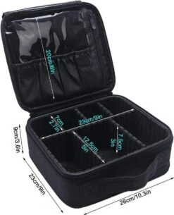 Cosmetica Koffer - Make-up Koffer Met Verstelbare Vakken - Visagie En Nagelstyliste Beauty Koffer - 26x23x9CM 36 Cosmetica Koffer - Make-up Koffer Met Verstelbare Vakken - Visagie En Nagelstyliste Beauty Koffer - 26x23x9CM -Cosmetische Kortingen Winkel 973x1200 5