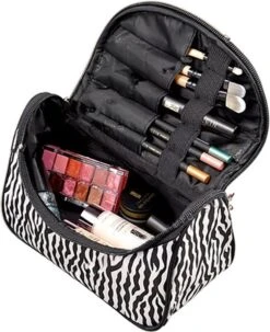 Merkloos Make Up Tasje Met Spiegel - Zebra