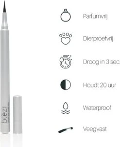 Blèzi® Liquid Eye Liner Pen 10 Intense Black - Eyeliner Zwart Waterproof - Mat Zwart -Cosmetische Kortingen Winkel 984x1200