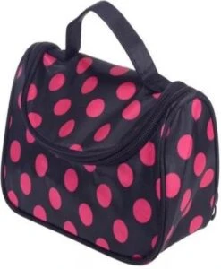 Merkloos Make-up Tasje Met Spiegel - Roze